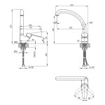 Змішувач для кухні Lidz (NKS) 20 38 011 03