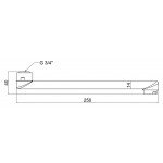 Излив для кухни Lidz (CRM) 54 02 250 00 250 мм