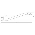 Излив для ванны Lidz (CRM) 54 02 350 01 350 мм