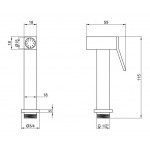 Лейка для гигиенического душа Lidz (CRM) 51 08 000 00