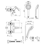 Змішувач для душу Lidz (CRM) 13 33 010