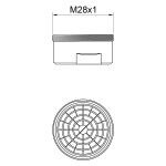 Аэратор Lidz (CRM) 48 00 024 00 с наружной резьбой