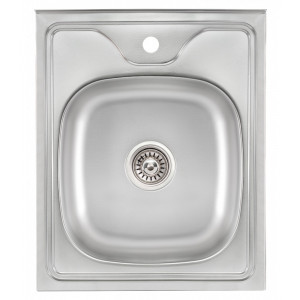 Кухонна мийка Lidz 5060 0,6 мм Decor (LIDZ506006DEC)
