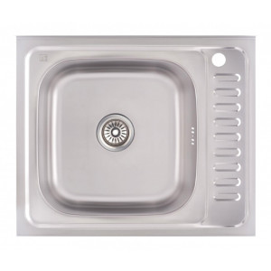 Кухонна мийка Lidz 6050-L 0,6 мм Decor (LIDZ6050L06DEC)