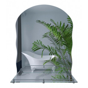 Зеркало Lidz 140.07.02 425х575х105 с полкой