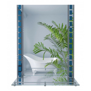 Зеркало Lidz 140.07.06 500х700х105 с полкой