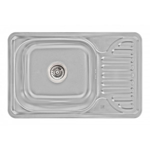 Кухонна мийка Lidz 6642 0,8 мм Micro Decor (LIDZ664208MICDEC)