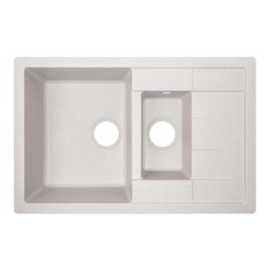 Кухонная мойка с дополнительной чашей Lidz 780x495/200 GRA-09 (LIDZGRA09780495200)