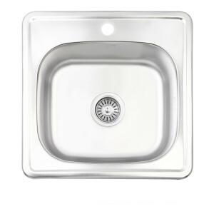 Кухонна мийка Lidz 4848 0,6 мм Satin (LIDZ4848SAT06)