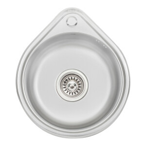 Кухонна мийка Lidz 4539 0,8 мм Satin (LIDZ4539SAT8)