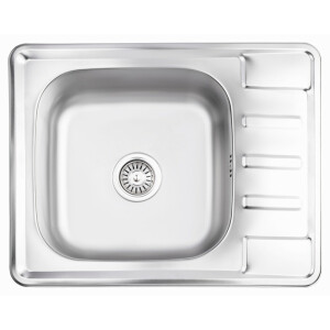 Кухонна мийка Lidz 6350 0,8 мм Satin (LIDZ6350SAT8)