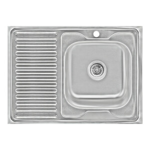 Кухонна мийка Lidz 6080-R 0,6 мм Decor (LIDZ6080RDEC06)