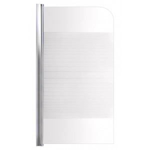 Штора на ванну Lidz Brama SS80x150L.CRM.L стекло Linie 6 мм, левая