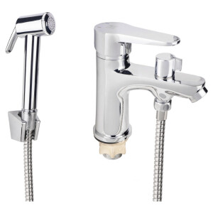 Змішувач для раковини Lidz (CRM) 14 34 001FB з лійкою для гігієнічного душу