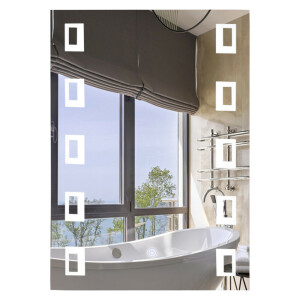 Зеркало Lidz 140.08.03 500х700 с LED-подсветкой