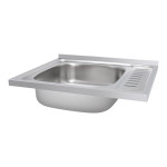 Кухонна мийка Lidz 6050-L 0,6 мм Satin (LIDZ6050L06SAT)