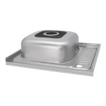 Кухонна мийка Lidz 6050-L 0,6 мм Satin (LIDZ6050L06SAT)