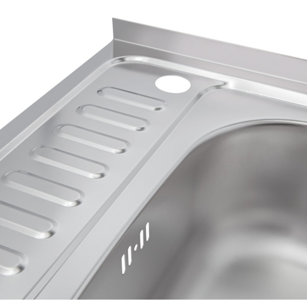 Кухонна мийка Lidz 6050-R 0,6 мм Satin (LIDZ6050R06SAT)