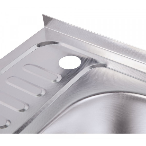 Кухонна мийка Lidz 6050-R 0,6 мм Decor (LIDZ6050R06DEC)