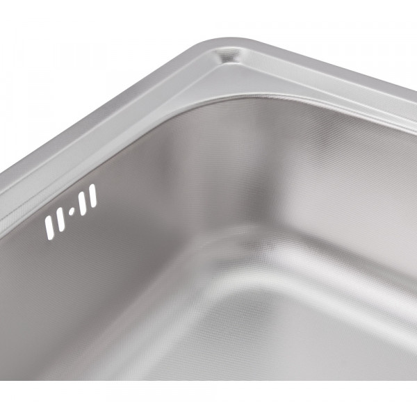 Кухонна мийка Lidz 7642 0,8 мм Micro Decor (LIDZ764208MICDEC)