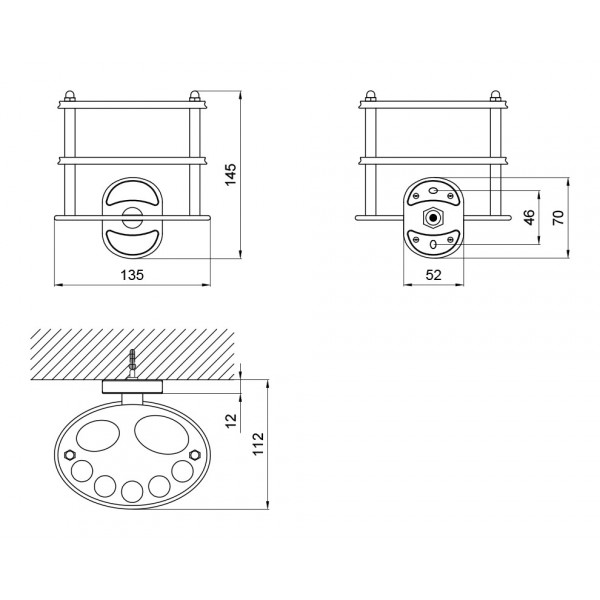 Тримач для зубних щіток Lidz (CRM) 114.08.10