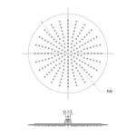 Лейка для верхнего душа Lidz (CRM) 51 10 103 30, Ø30 см