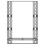 Зеркало Lidz 140.07.06 500х700х105 с полкой