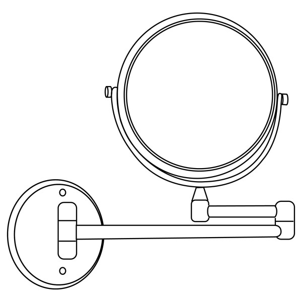Зеркало косметическое Lidz 140.06.06 15R