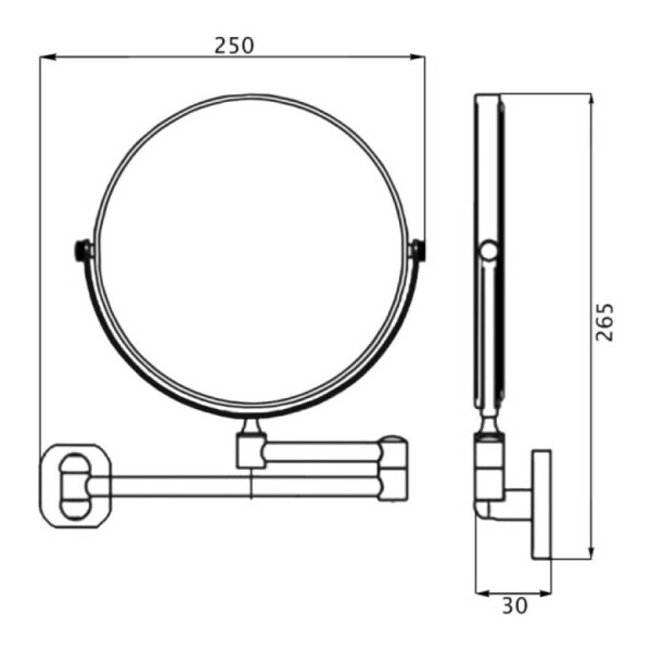 Зеркало косметическое Lidz 140.06.06 15R