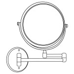 Зеркало косметическое Lidz 140.06.08 20R