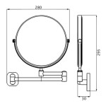 Зеркало косметическое Lidz 140.06.08 20R