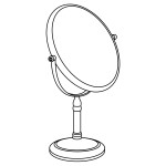 Зеркало косметическое Lidz 140.06.18 23R