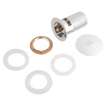 Донный клапан для раковины Lidz (CRM) 47 00 003 00 с переливом