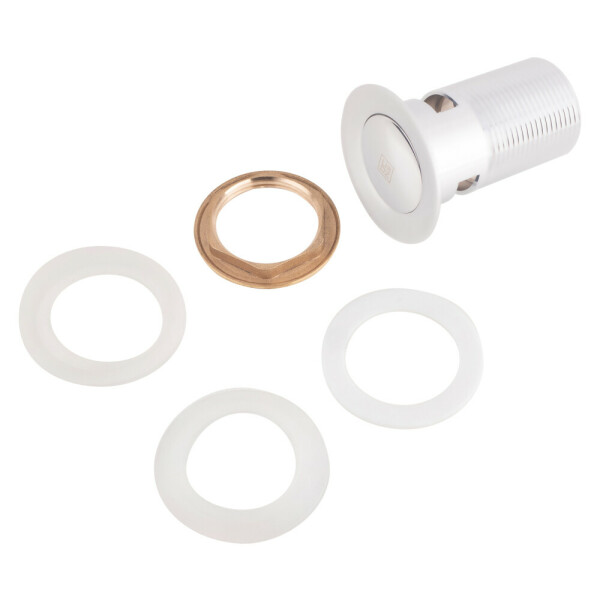 Донный клапан для раковины Lidz (CRM) 47 00 004 00 с переливом