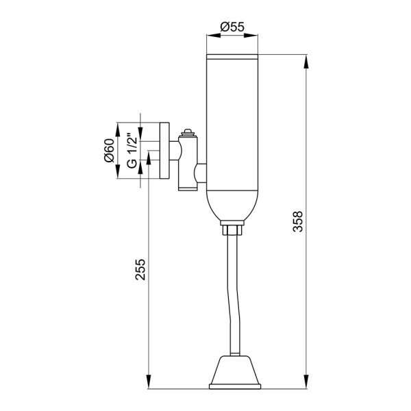 Кран для пісуара сенсорний Lidz (CRM) 90 00 082 00