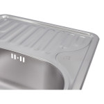 Кухонна мийка Lidz 6642 0,8 мм Satin (LIDZ664208SAT)