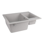Кухонная мойка с дополнительной чашей Lidz 615x500/200 GRA-09 (LIDZGRA09615500200)