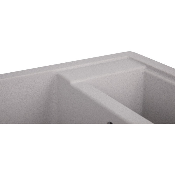 Кухонная мойка с дополнительной чашей Lidz 615x500/200 GRA-09 (LIDZGRA09615500200)