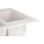 Кухонная мойка с дополнительной чашей Lidz 615x500/200 WHI-01 (LIDZWHI01615500200)