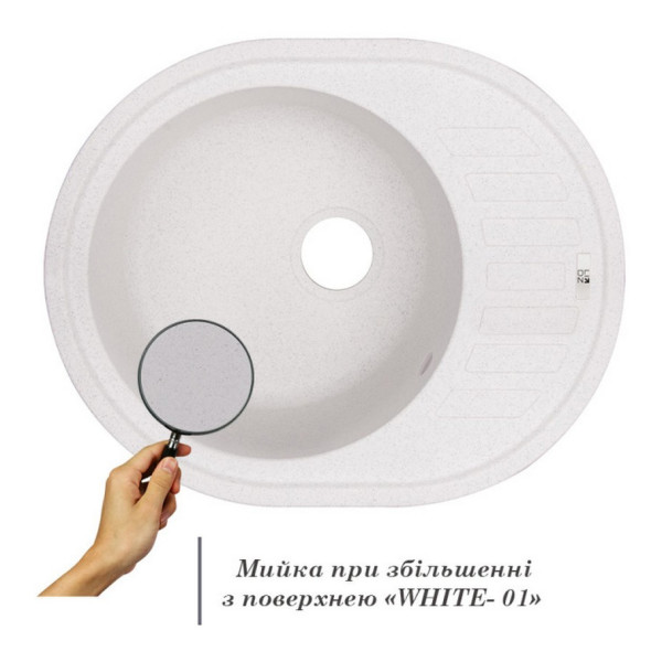 Кухонная мойка Lidz 620x500/200 WHI-01 (LIDZWHI01615500200)