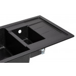 Кухонная мойка с дополнительной чашей Lidz 780x495/200 BLA-03 (LIDZBLA03780495200)