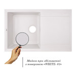 Кухонная мойка Lidz 790x495/230 WHI-01 (LIDZWHI01790495230)