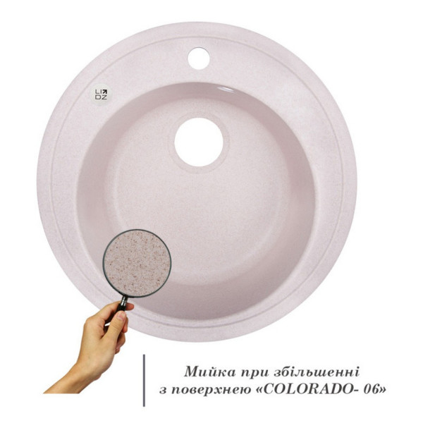 Кухонная мойка Lidz D510/200 COL-06 (LIDZCOL06D510200)