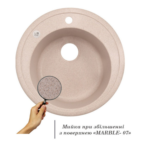 Кухонная мойка Lidz D510/200 MAR-07 (LIDZMAR07D510200)