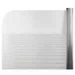 Штора на ванну Lidz Brama SS80x150R.CRM.L стекло Linie 6 мм, правая