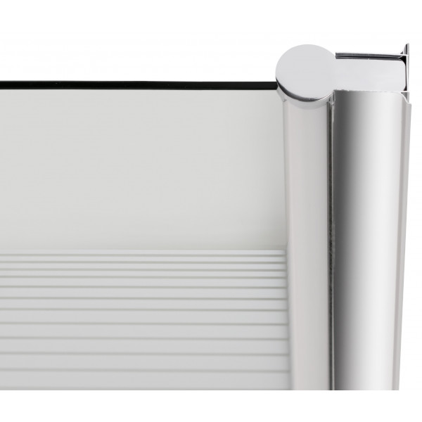 Штора на ванну Lidz Brama SS80x150R.CRM.L стекло Linie 6 мм, правая