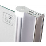 Штора на ванну Lidz Brama SS80x140R.CRM.FR стекло Frost 6 мм, правая