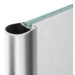 Штора на ванну Lidz Brama SS120x140L.CRM.FR стекло Frost 6 мм, левая