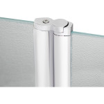 Штора на ванну Lidz Brama SS120x140L.CRM.FR стекло Frost 6 мм, левая