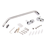 Штора на ванну Lidz Brama SS120x140L.CRM.FR стекло Frost 6 мм, левая